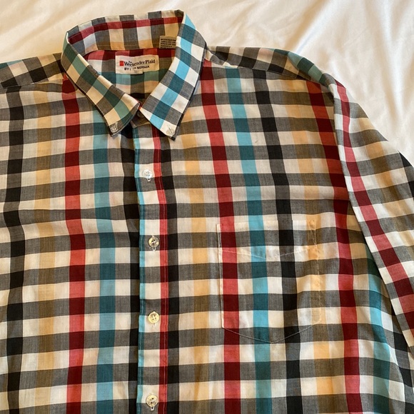 Bud Berma Weekender Plaid Long Sleeve Button Down Dress Shirt Size XL - Picture 3 of 12